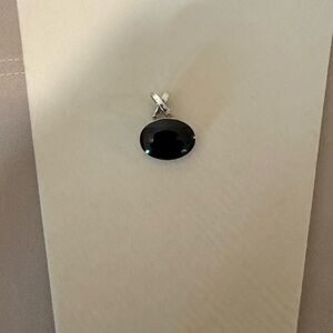 Silver and Black Pendant